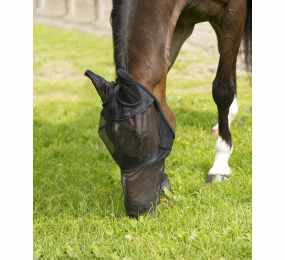 EQUITHEME Fine Mesh Fly Mask Black