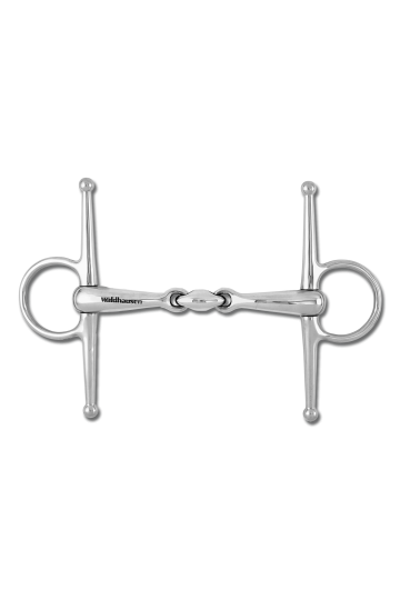 WALDHAUSEN Cheek snaffle, double jointed, solid